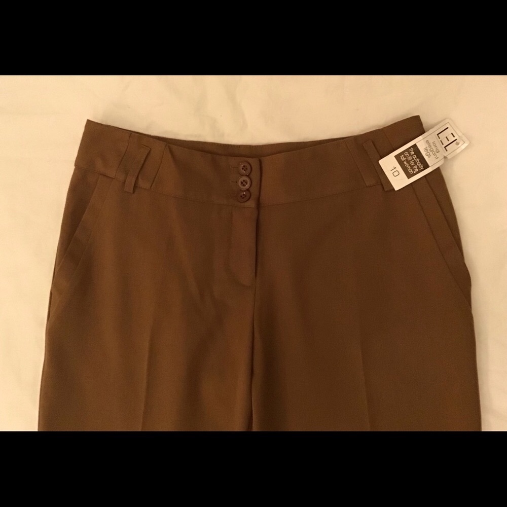 Long Elegant Legs Nutmeg Slacks - Size 10 Tall